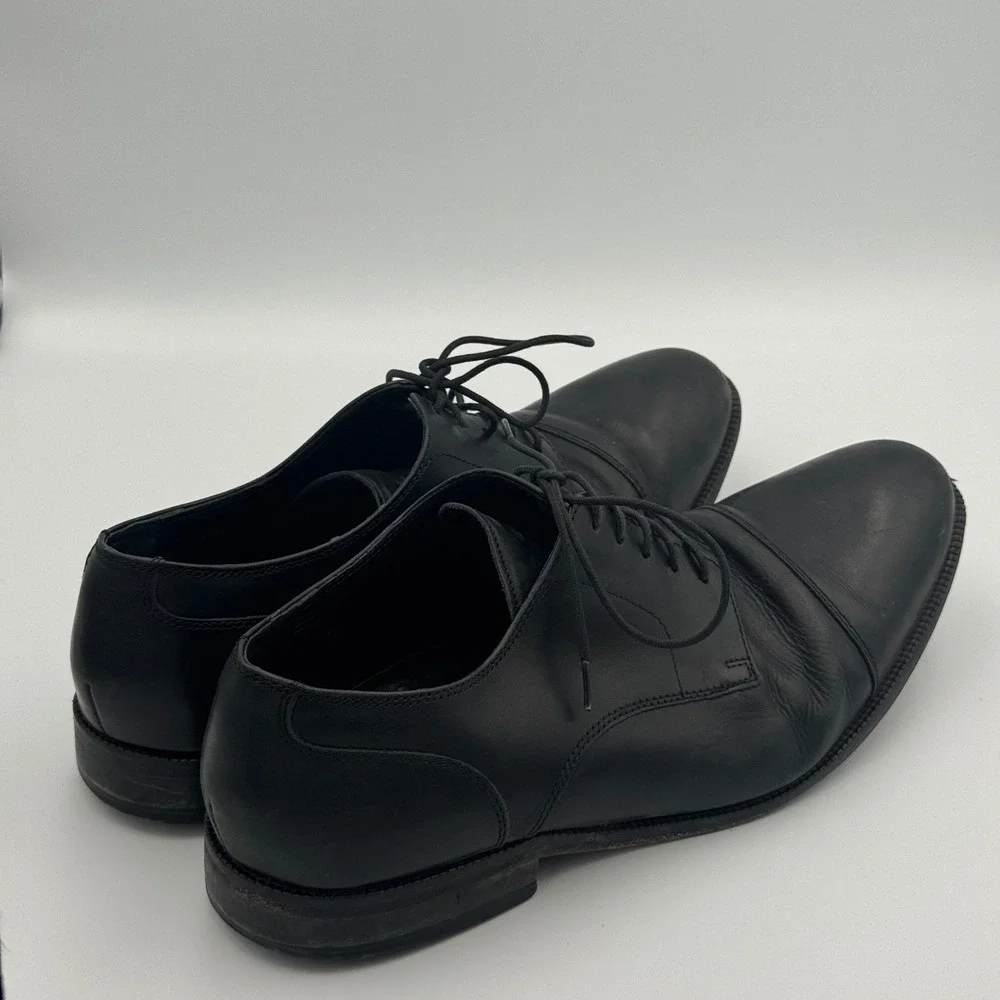 Cole Haan Williams II Men Black Leather Cap Toe Oxford Dress Shoes 11.5 NO BOX